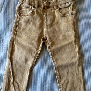 Kids Tan Jeans-12-18 months